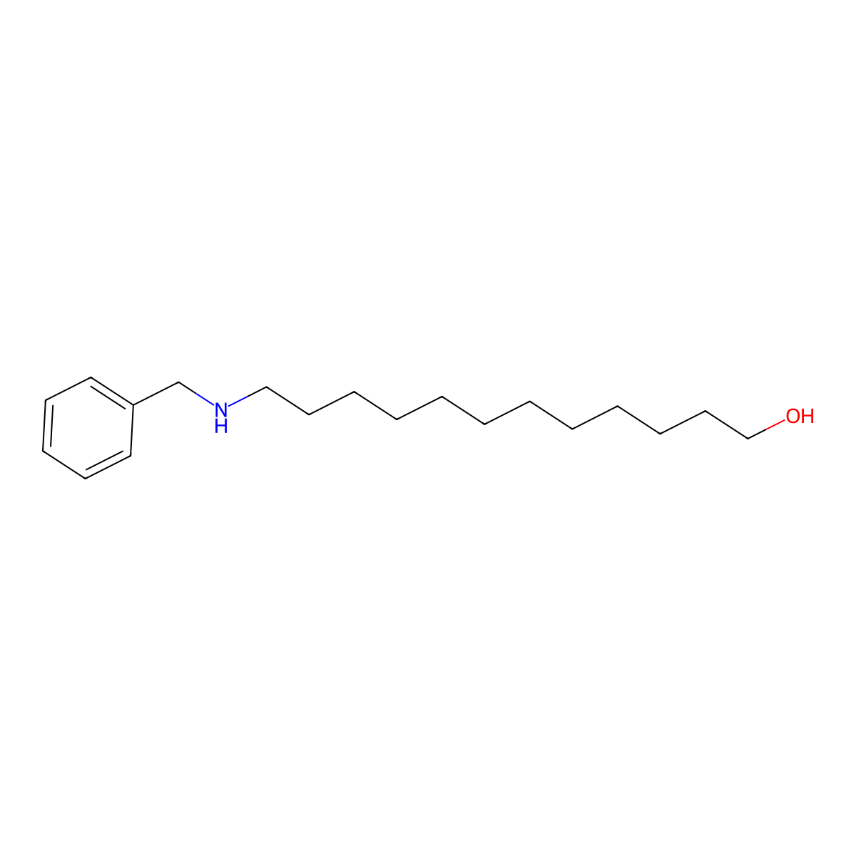 12-Benzylamino-1-dodecanol molecular structure, CAS 1274903-27-3