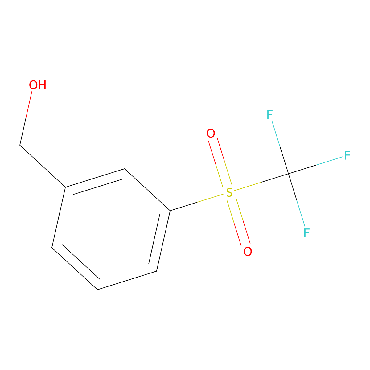 3-(Trifluoromethylsulphonyl)benzyl alcohol molecular structure, CAS 1274903-38-6