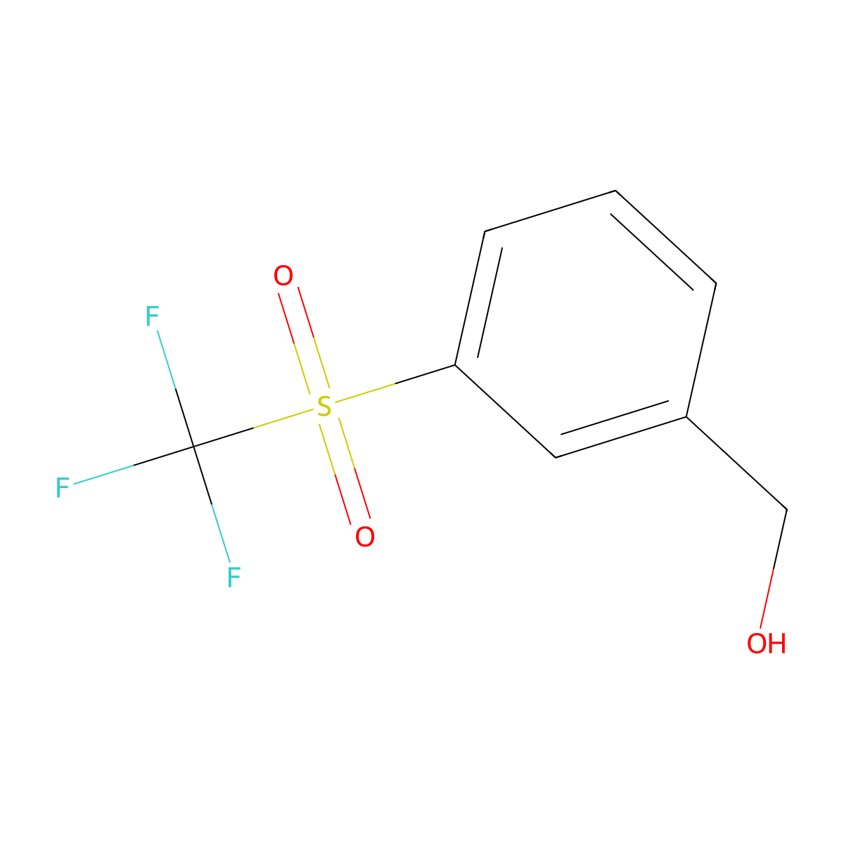 3-(Trifluoromethylsulphonyl)benzyl alcohol molecular structure, CAS 1274903-38-6