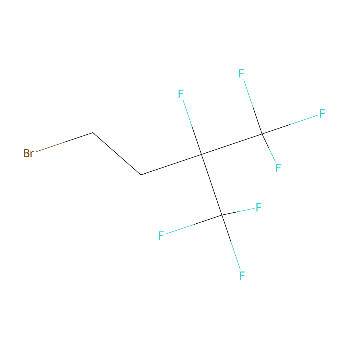 1-Bromo-3,4,4,4-tetrafluoro-3-(trifluoromethyl)butane molecular structure, CAS 1274903-97-7
