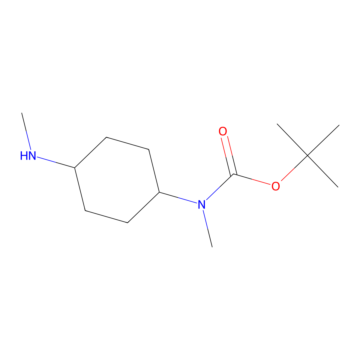 tert-Butyl methyl(4-(methylamino)cyclohexyl)carbamate molecular structure, CAS 1274936-94-5