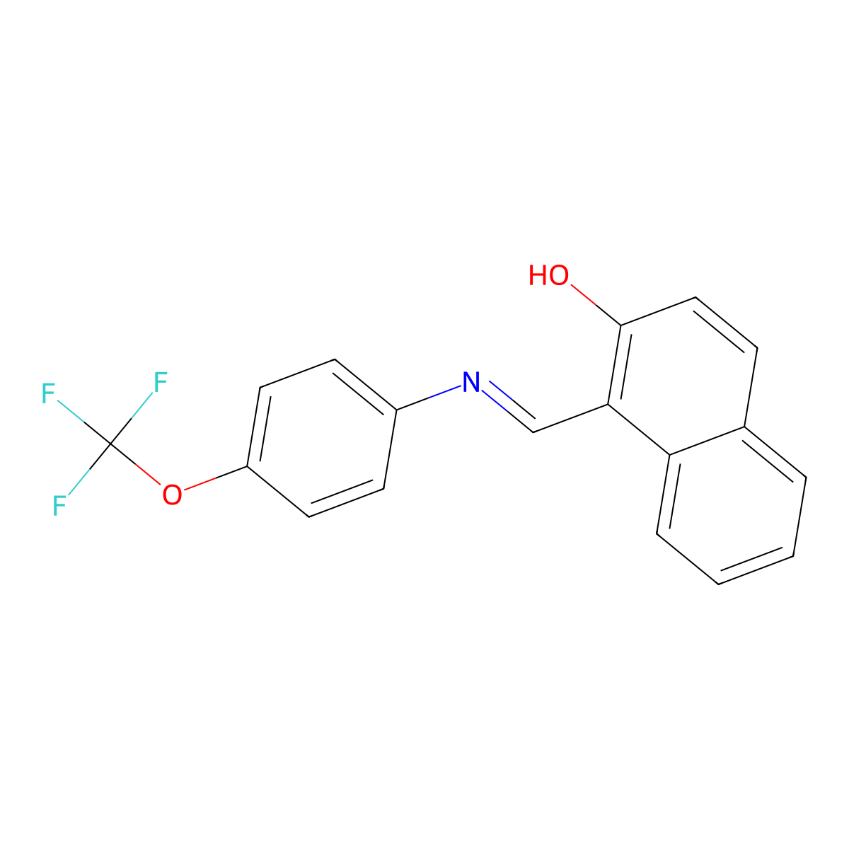 1-(((4-(Trifluoromethoxy)phenyl)amino)methylene)naphthalen-2-one molecular structure, CAS 1274948-36-5