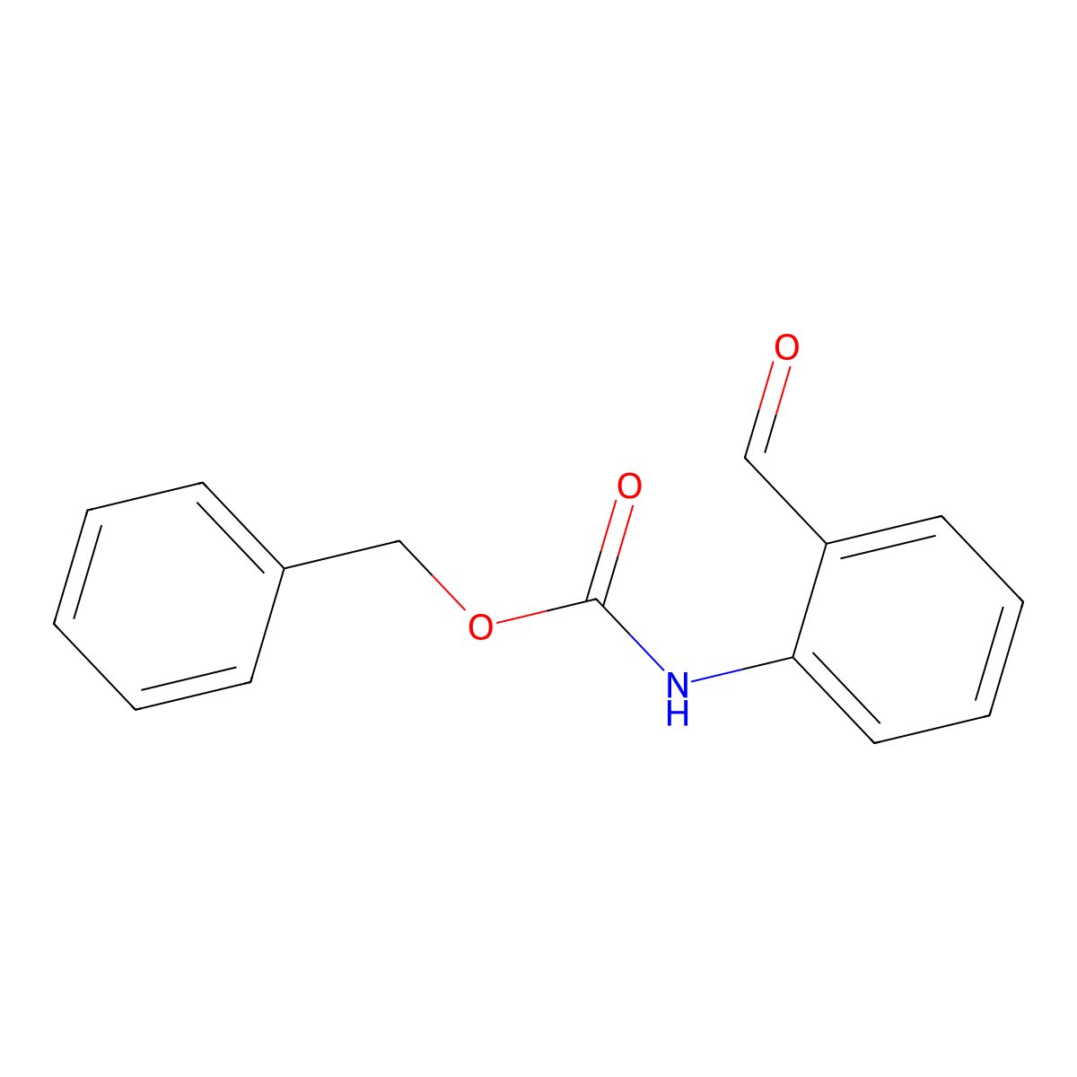 Benzyl (2-formylphenyl)carbamate molecular structure, CAS 127506-06-3