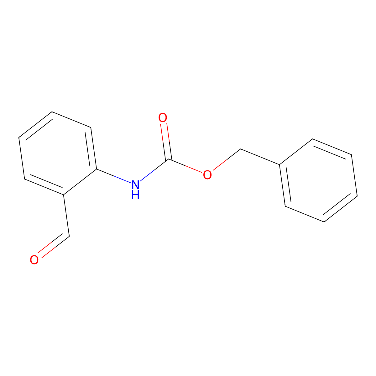 Benzyl (2-formylphenyl)carbamate molecular structure, CAS 127506-06-3