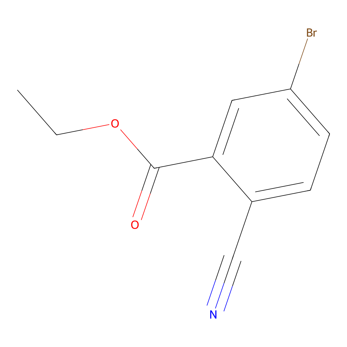Ethyl 5-bromo-2-cyanobenzoate molecular structure, CAS 127510-93-4