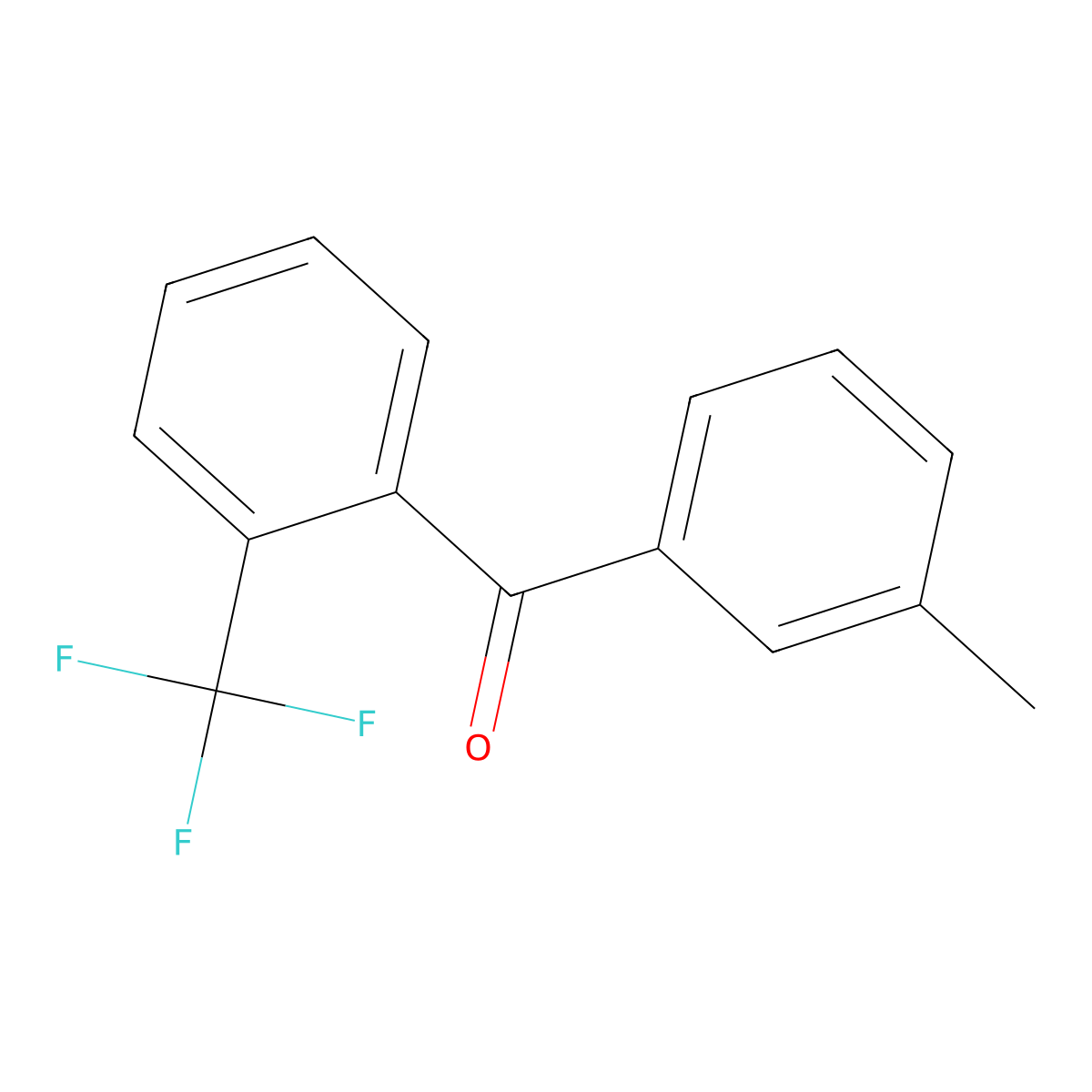 Methanone, (3-methylphenyl)[2-(trifluoromethyl)phenyl]- molecular structure, CAS 1275157-24-8