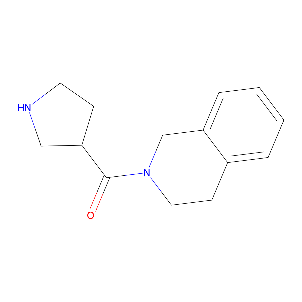 2-(Pyrrolidine-3-carbonyl)-1,2,3,4-tetrahydroisoquinoline molecular structure, CAS 1275161-52-8