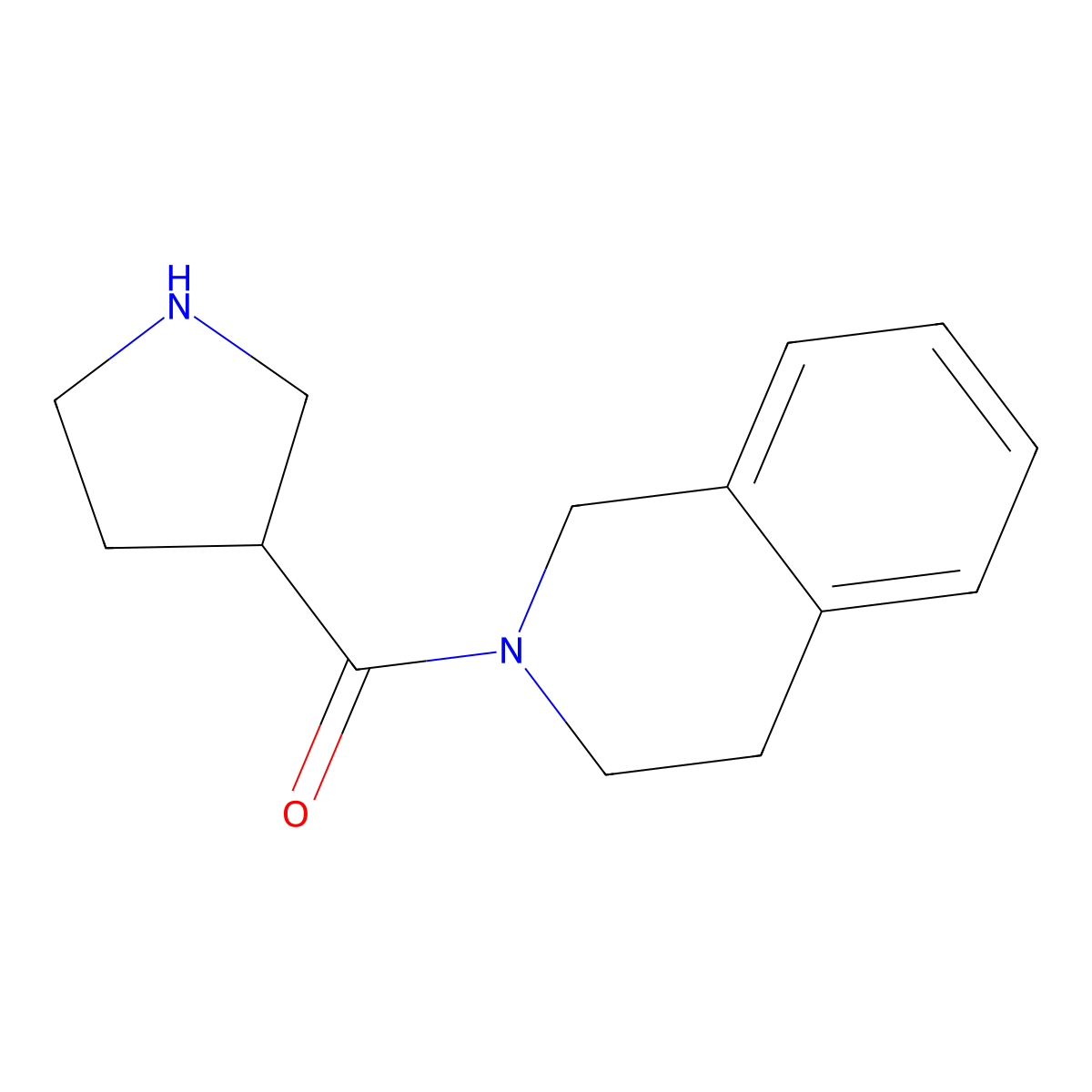 2-(Pyrrolidine-3-carbonyl)-1,2,3,4-tetrahydroisoquinoline molecular structure, CAS 1275161-52-8
