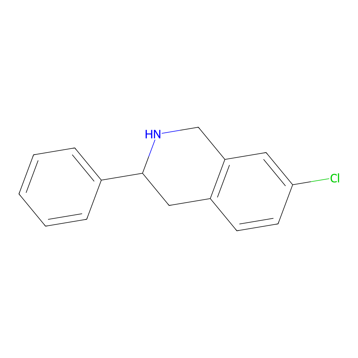 7-Chloro-3-phenyl-1,2,3,4-tetrahydroisoquinoline molecular structure, CAS 1275235-29-4