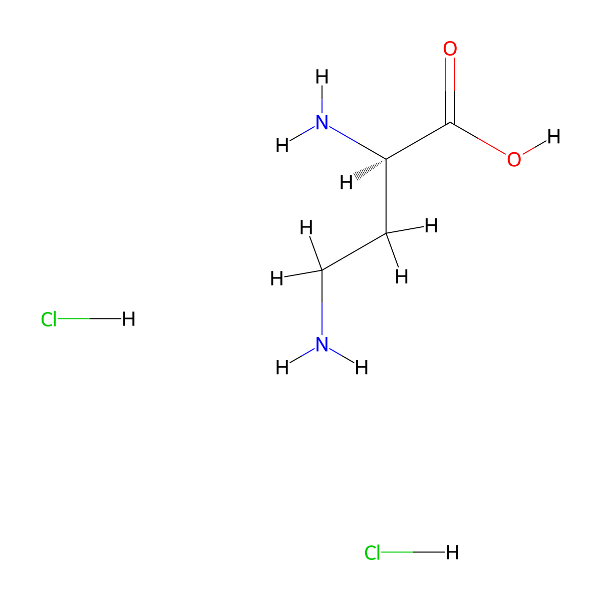 (r)-2,4-Diaminobutanoic acid dihydrochloride molecular structure, CAS 127531-11-7