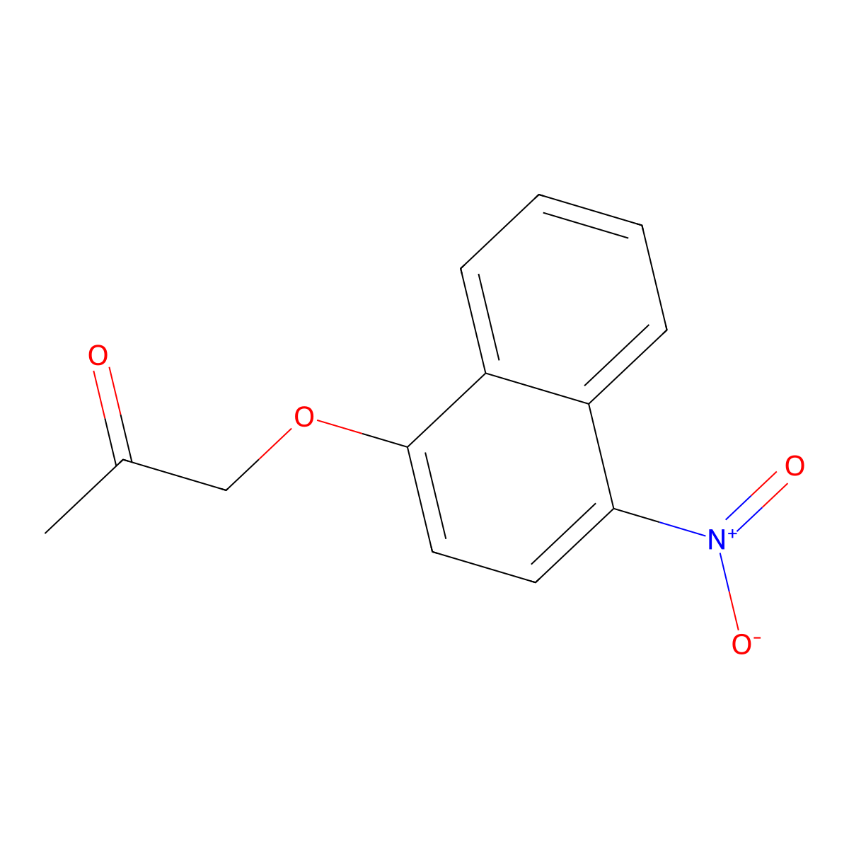1-[(4-Nitronaphthalen-1-yl)oxy]propan-2-one molecular structure, CAS 1275336-96-3