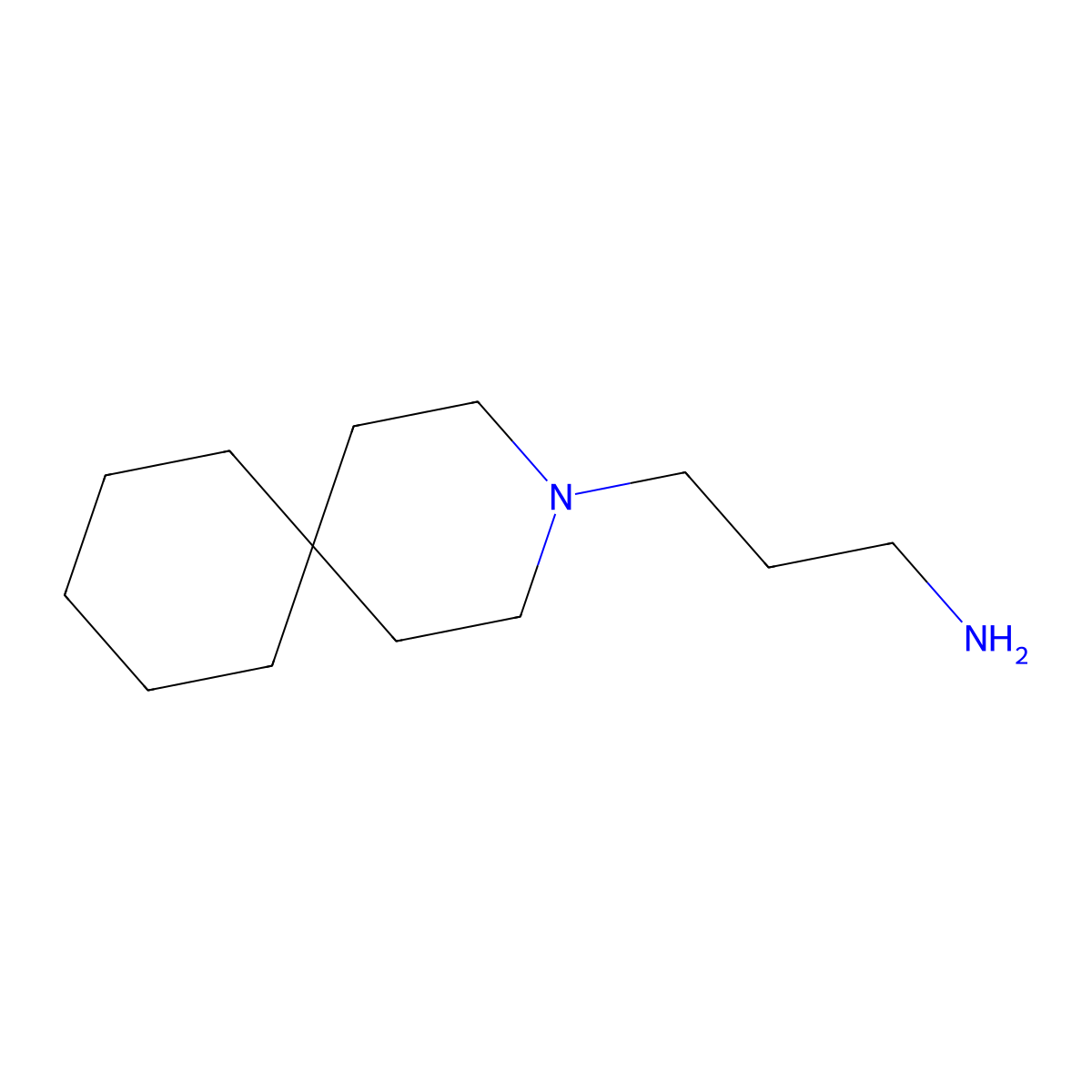 3-(3-Azaspiro[5.5]undecan-3-yl)propan-1-amine molecular structure, CAS 1275340-09-4