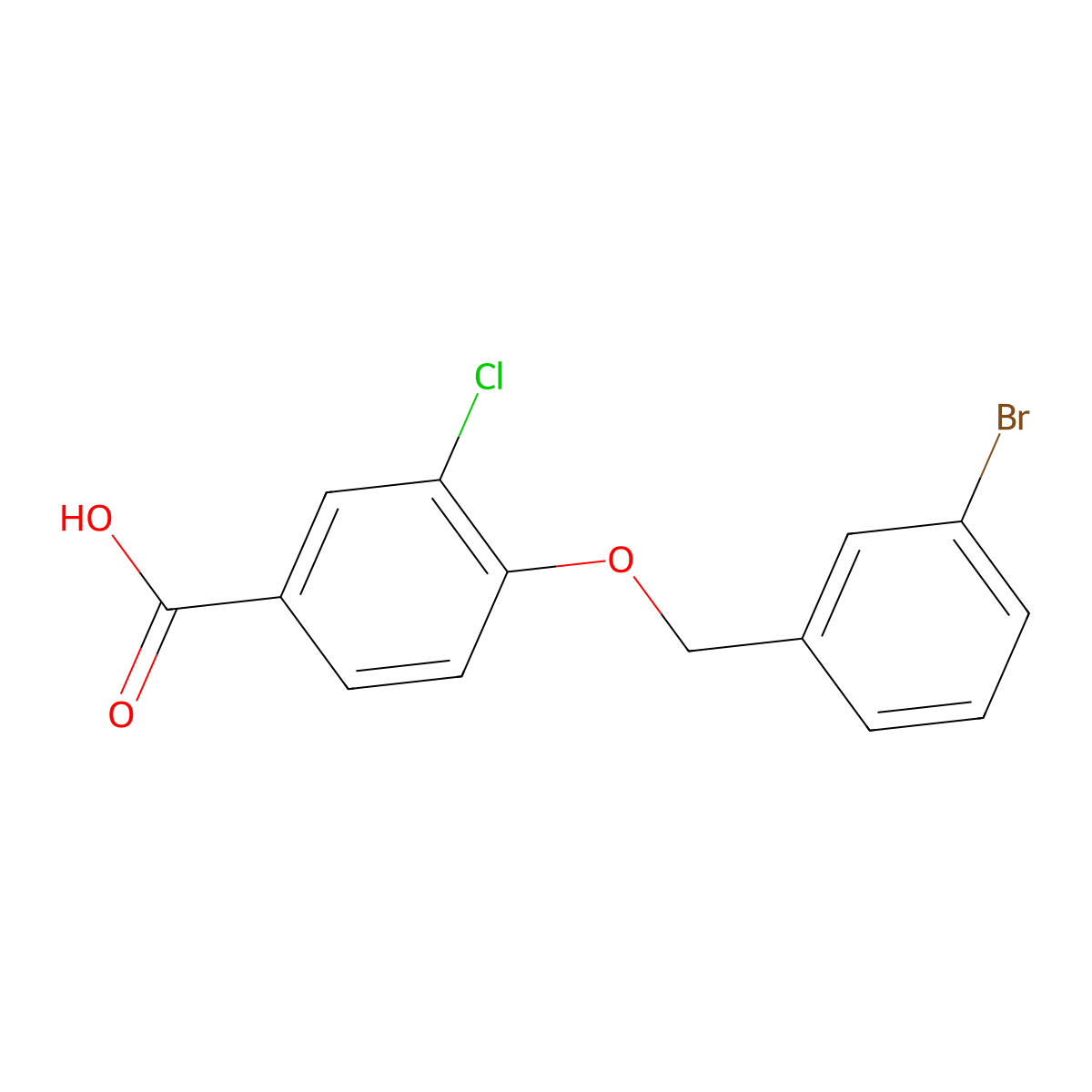 4-[(3-Bromophenyl)methoxy]-3-chlorobenzoic acid molecular structure, CAS 1275449-85-8