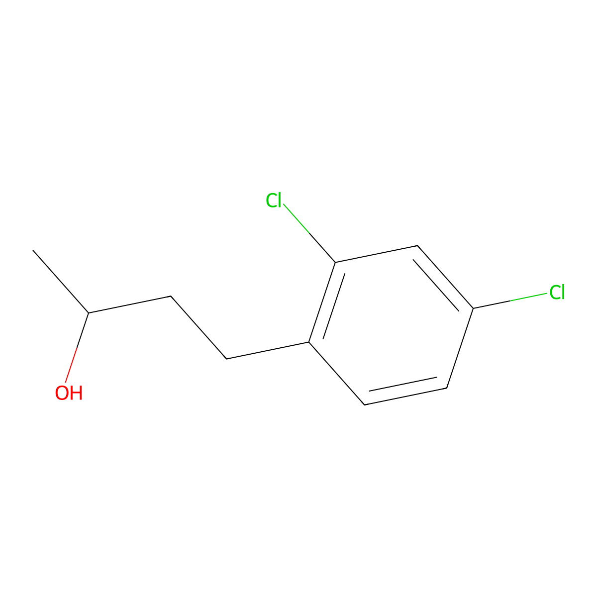 4-(2,4-Dichlorophenyl)butan-2-ol molecular structure, CAS 1275466-45-9