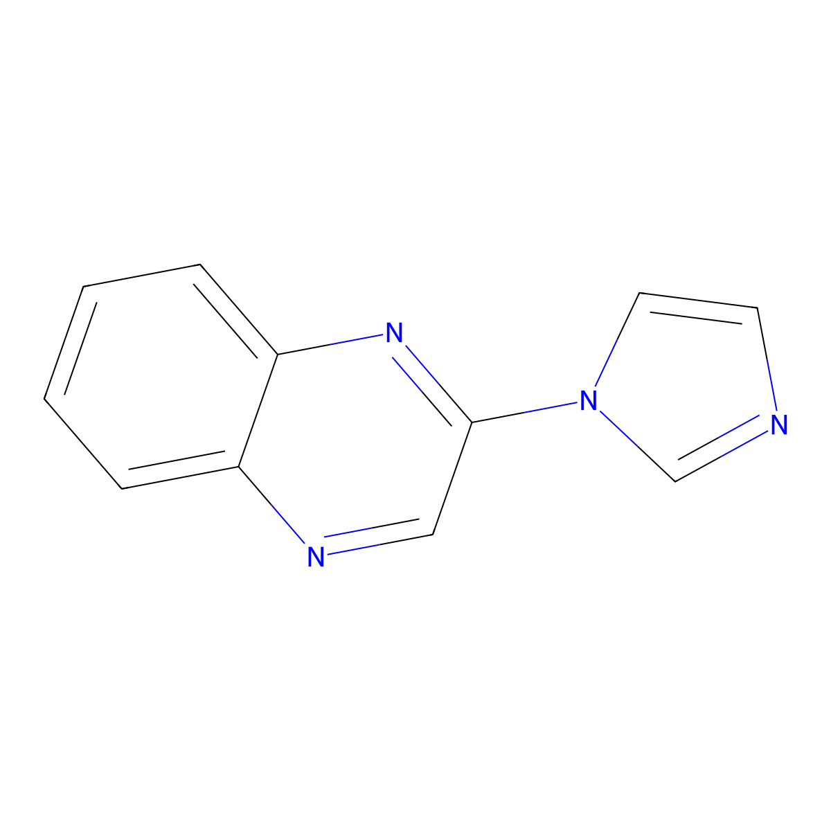 2-(1H-imidazol-1-yl)quinoxaline molecular structure, CAS 1275536-07-6