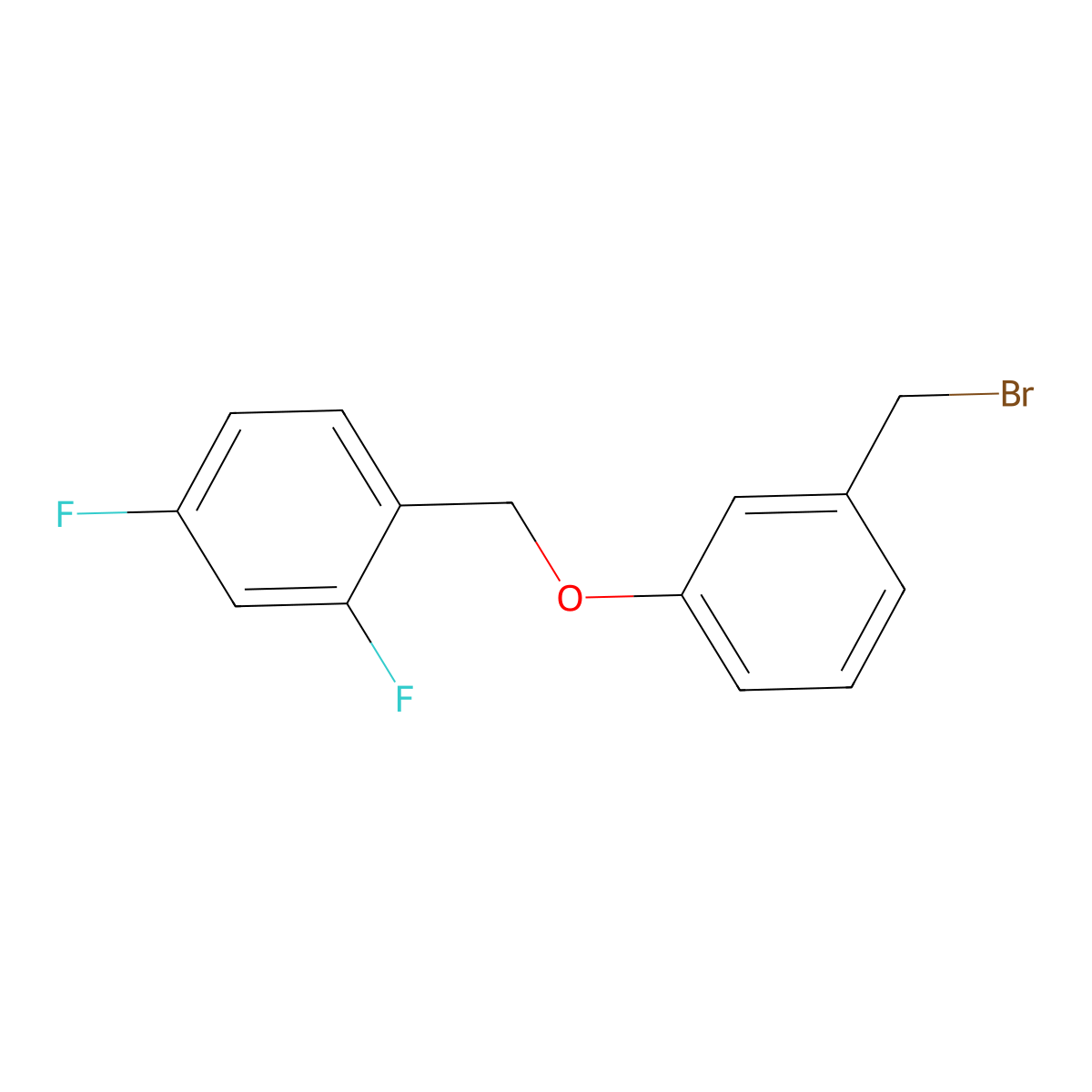 1-((3-(Bromomethyl)phenoxy)methyl)-2,4-difluorobenzene molecular structure, CAS 1275557-33-9