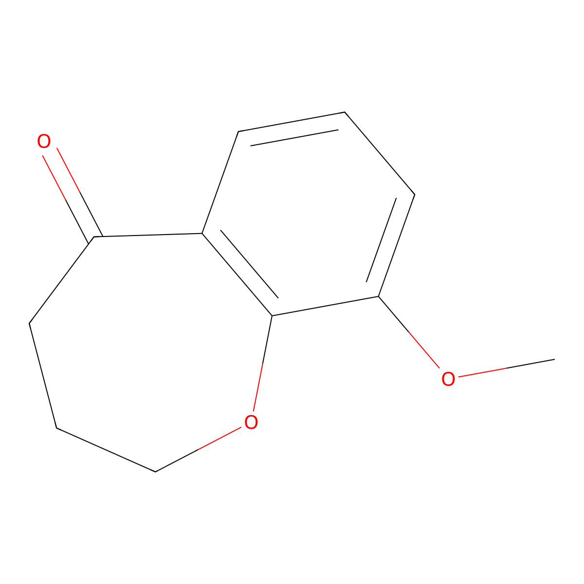 9-Methoxy-3,4-dihydrobenzo[B]oxepin-5(2H)-one molecular structure, CAS 127557-08-8