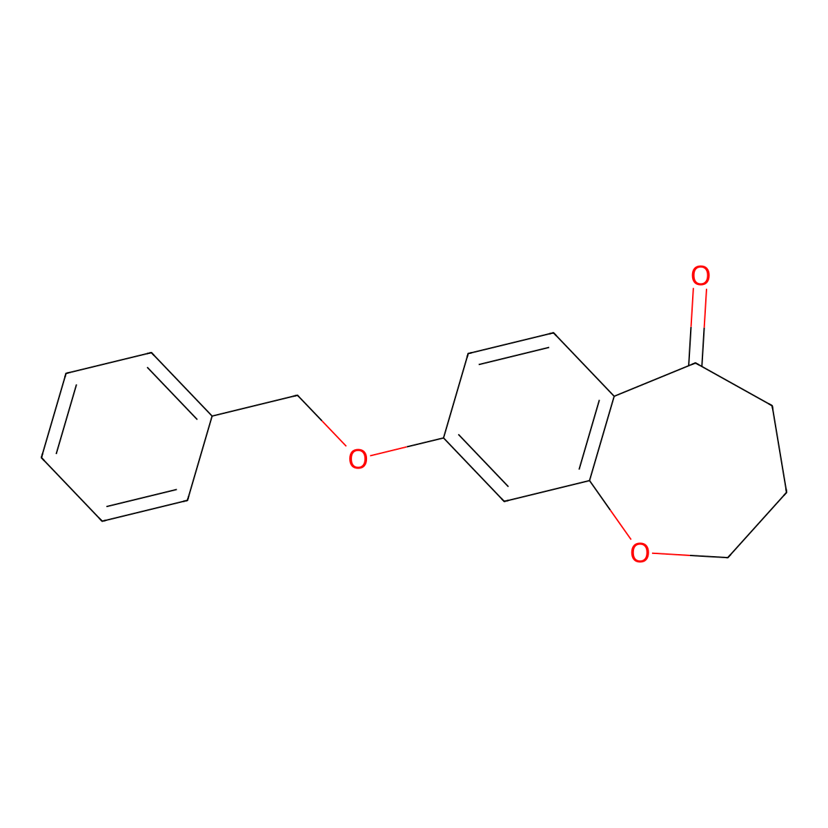 8-(Benzyloxy)-2,3,4,5-tetrahydro-1-benzoxepin-5-one molecular structure, CAS 127557-18-0
