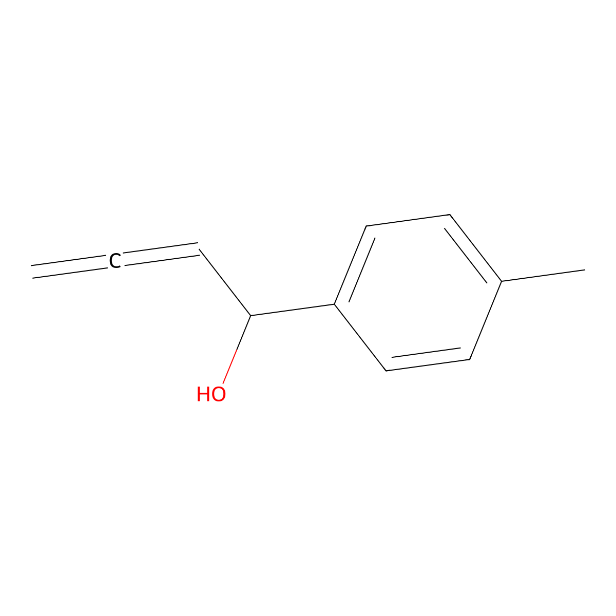 1-(p-Tolyl)buta-2,3-dien-1-ol molecular structure, CAS 127559-52-8