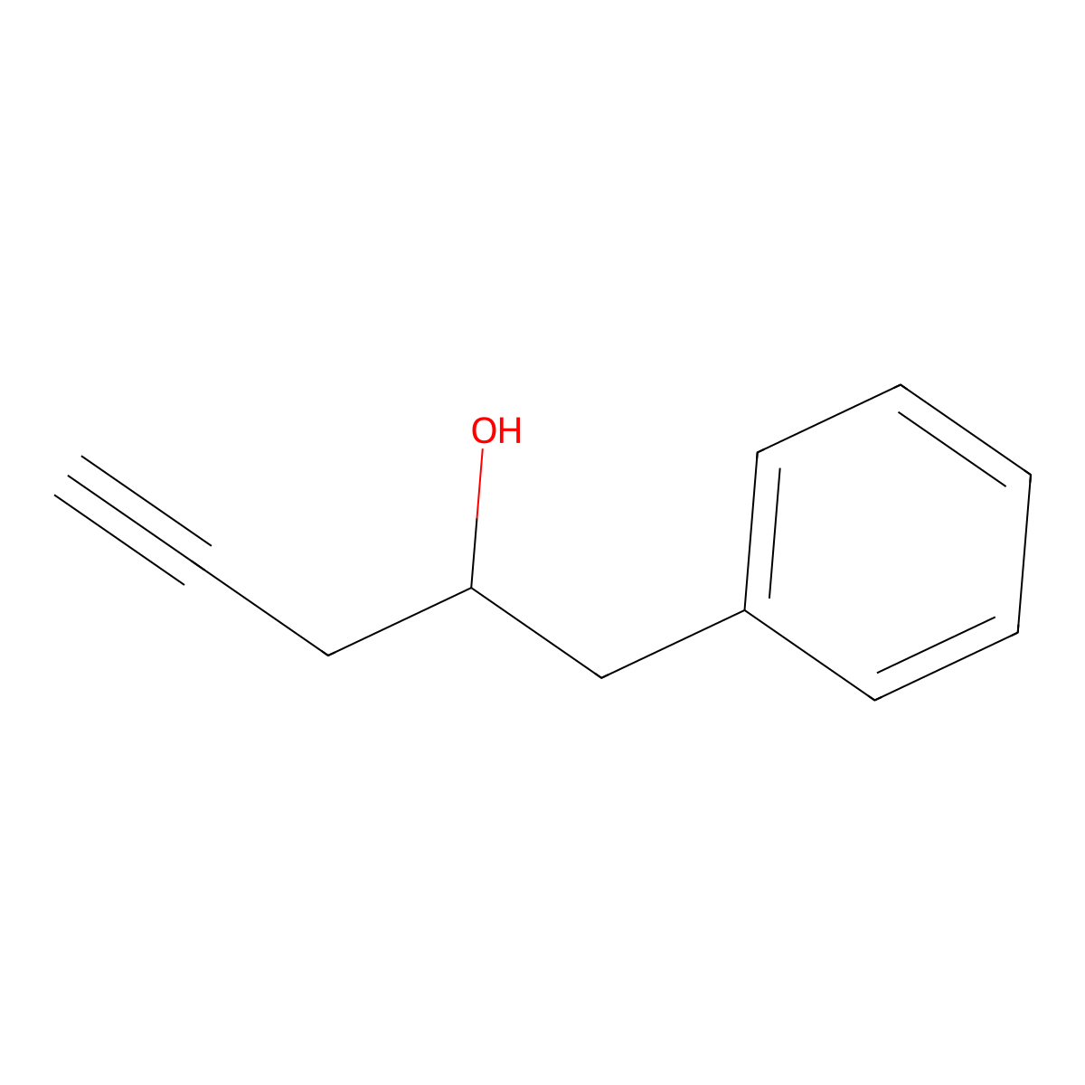 1-Phenylpent-4-yn-2-ol molecular structure, CAS 127559-62-0