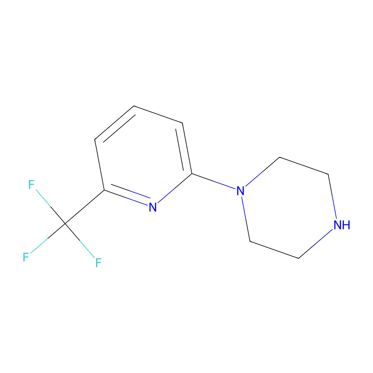 1-[6-(Trifluoromethyl)pyridin-2-yl]piperazine molecular structure, CAS 127561-18-6