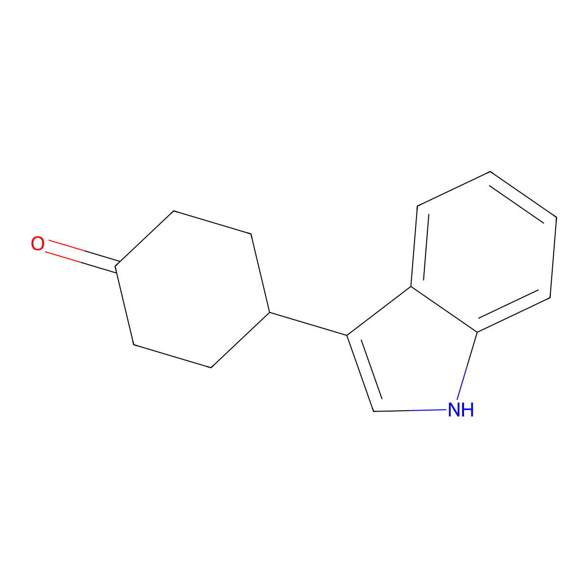 4-(1H-Indol-3-YL)cyclohexanone molecular structure, CAS 127561-33-5