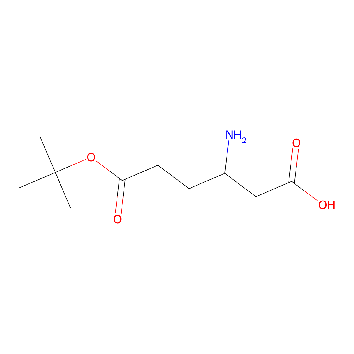 H-beta-HoGlu(OtBu)-OH molecular structure, CAS 1275612-13-9