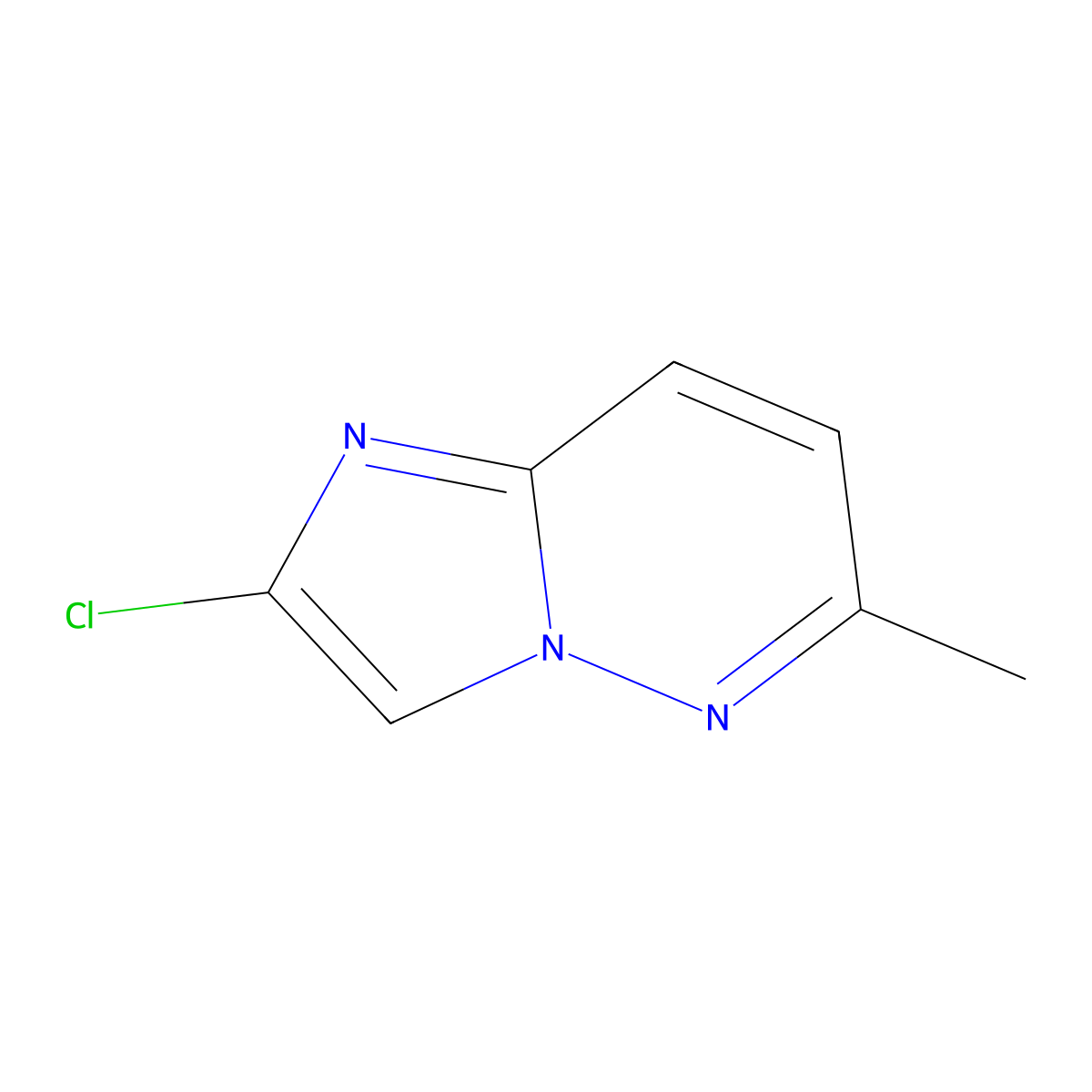 2-Chloro-6-methylimidazo[1,2-b]pyridazine molecular structure, CAS 127566-20-5