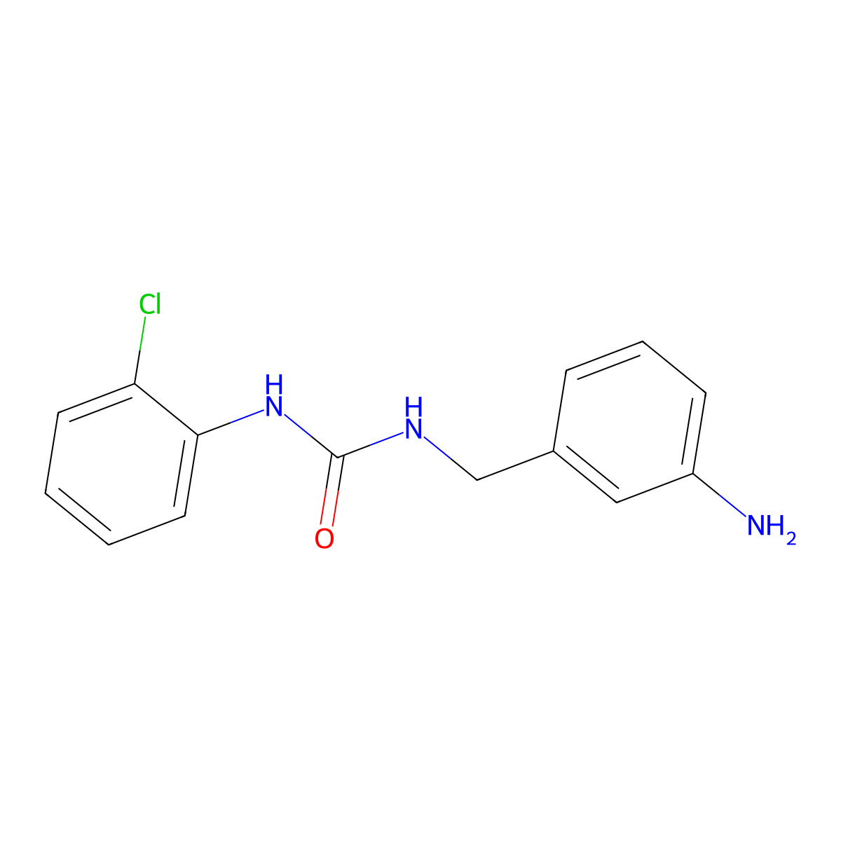 3-[(3-Aminophenyl)methyl]-1-(2-chlorophenyl)urea molecular structure, CAS 1275694-37-5