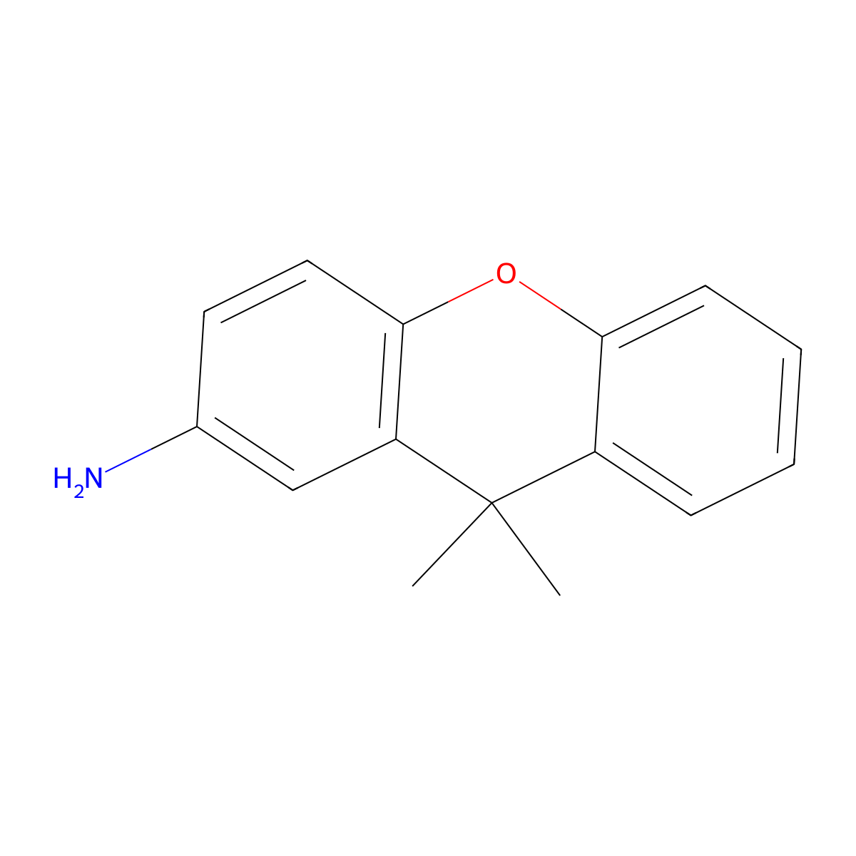 9,9-Dimethyl-9H-xanthen-2-amine molecular structure, CAS 1275786-05-4