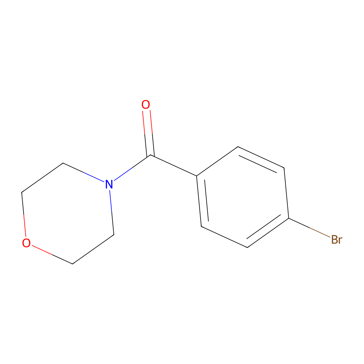 4-(4-Bromobenzoyl)morpholine molecular structure, CAS 127580-92-1