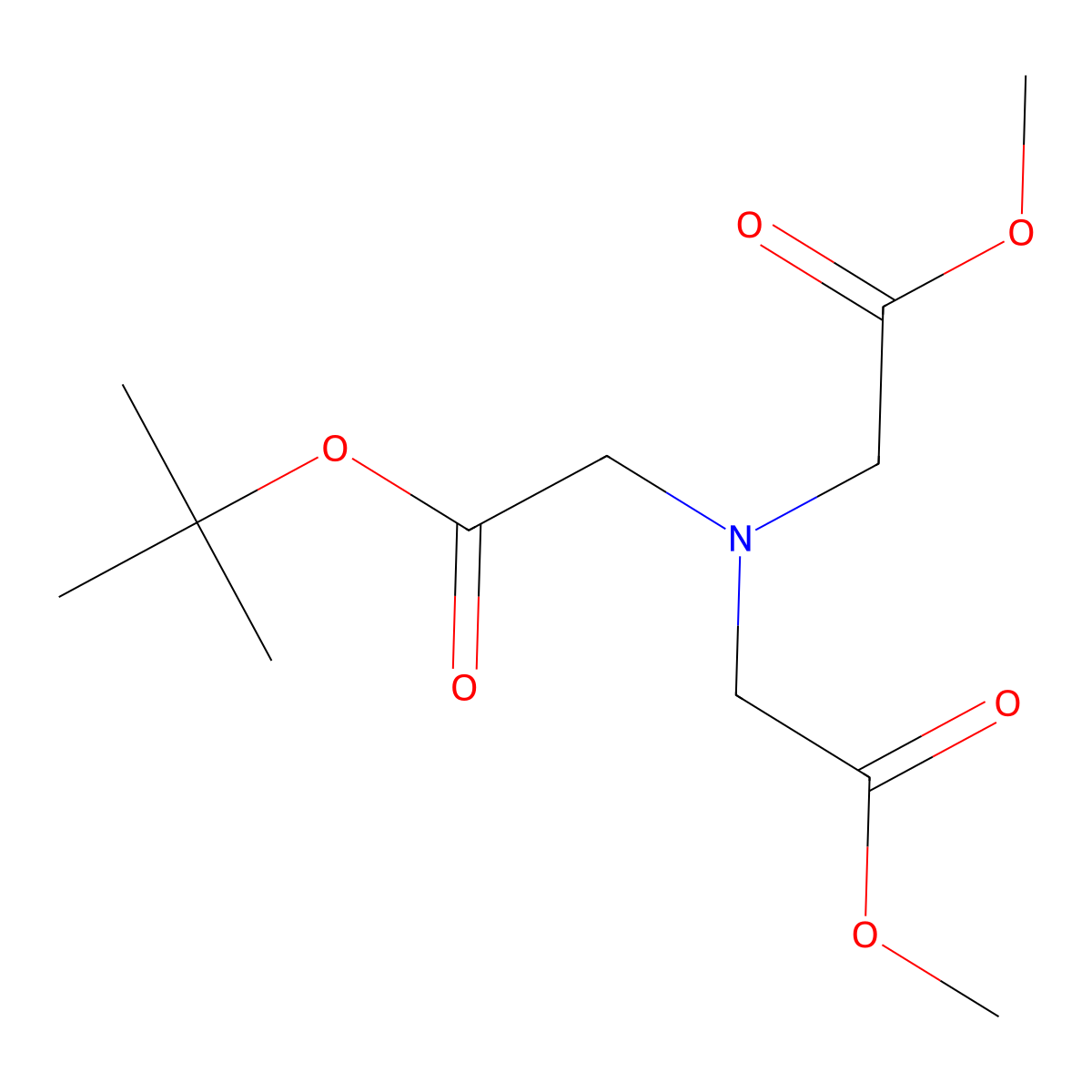 Methyl 2-([2-(tert-butoxy)-2-oxoethyl](2-methoxy-2-oxoethyl)amino)acetate molecular structure, CAS 1275898-51-5