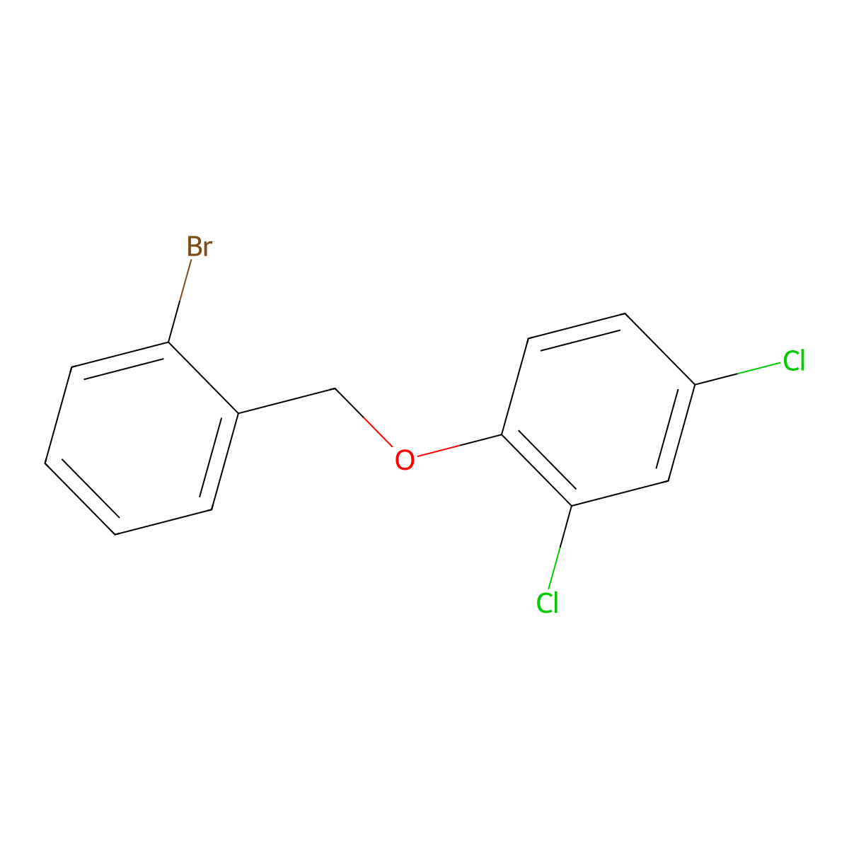 2-Bromobenzyl-(2,4-dichlorophenyl)ether molecular structure, CAS 1275967-12-8