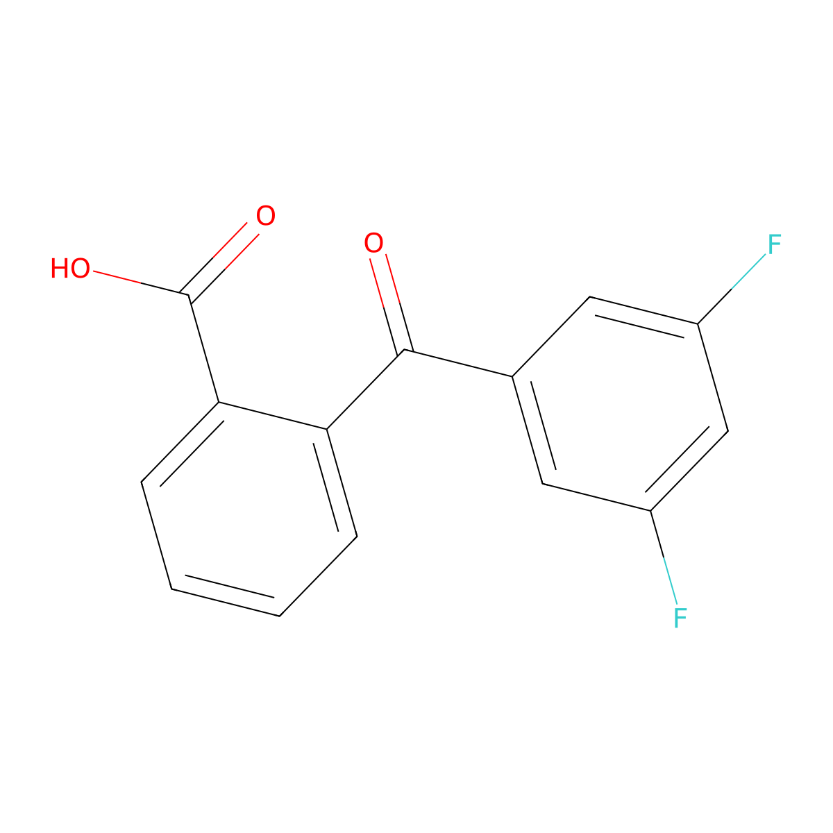 2-(3,5-Difluorobenzoyl)benzoic acid molecular structure, CAS 1276024-26-0