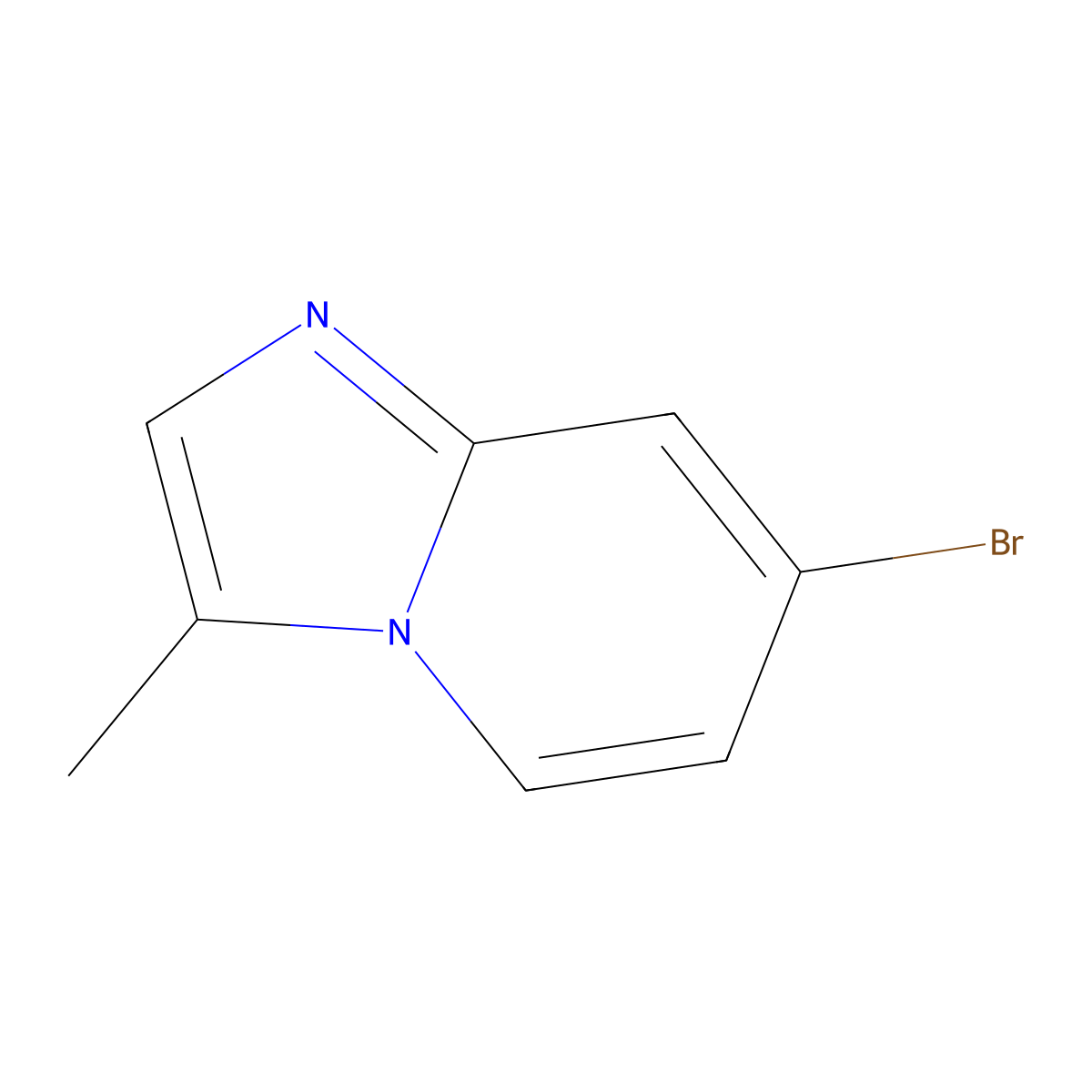 7-Bromo-3-methylimidazo[1,2-a]pyridine molecular structure, CAS 1276026-68-6