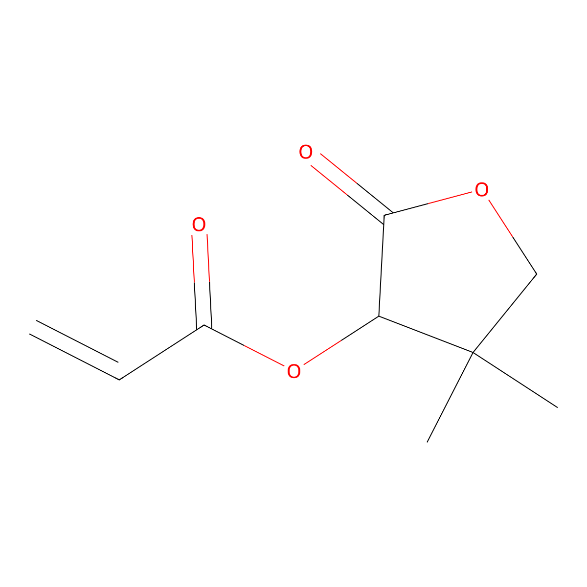 (S)-4,4-dimethyl-2-oxotetrahydrofuran-3-yl acrylate molecular structure, CAS 127604-93-7