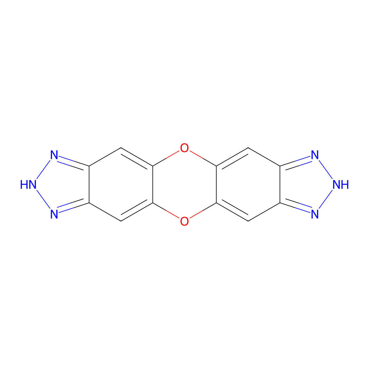 1,7-Dihydrodibenzo[b,e][1,4]dioxino[2,3-d:7,8-d']bis([1,2,3]triazole) molecular structure, CAS 1276042-43-3
