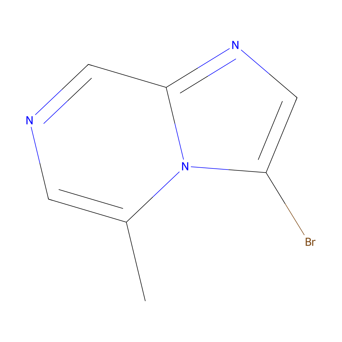 3-Bromo-5-methylimidazo[1,2-A]pyrazine molecular structure, CAS 1276056-68-8