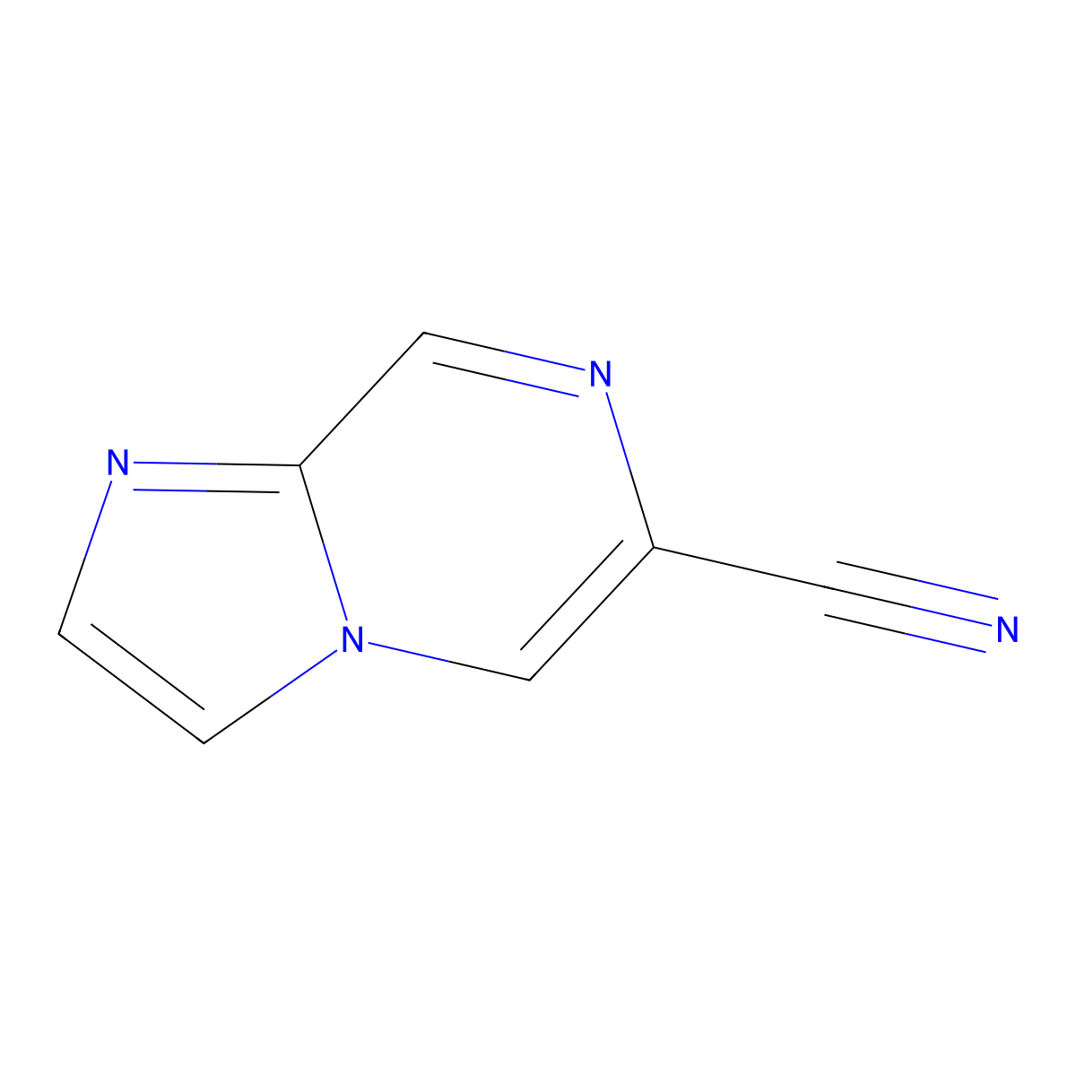 Imidazo[1,2-A]pyrazine-6-carbonitrile molecular structure, CAS 1276056-81-5
