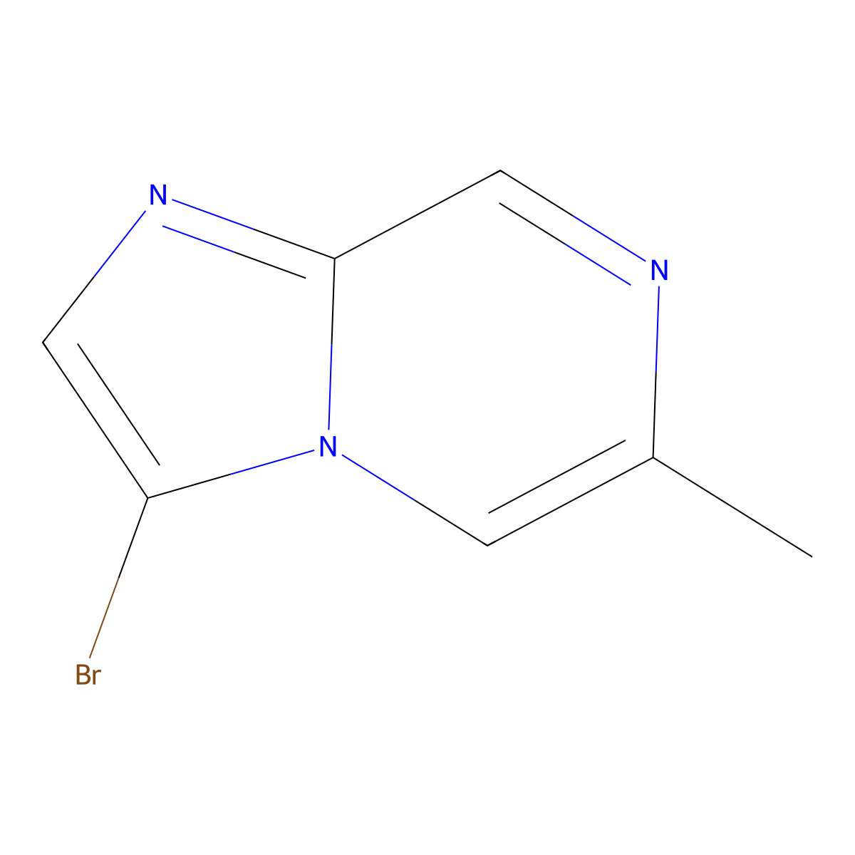 3-Bromo-6-methylimidazo[1,2-A]pyrazine molecular structure, CAS 1276056-84-8