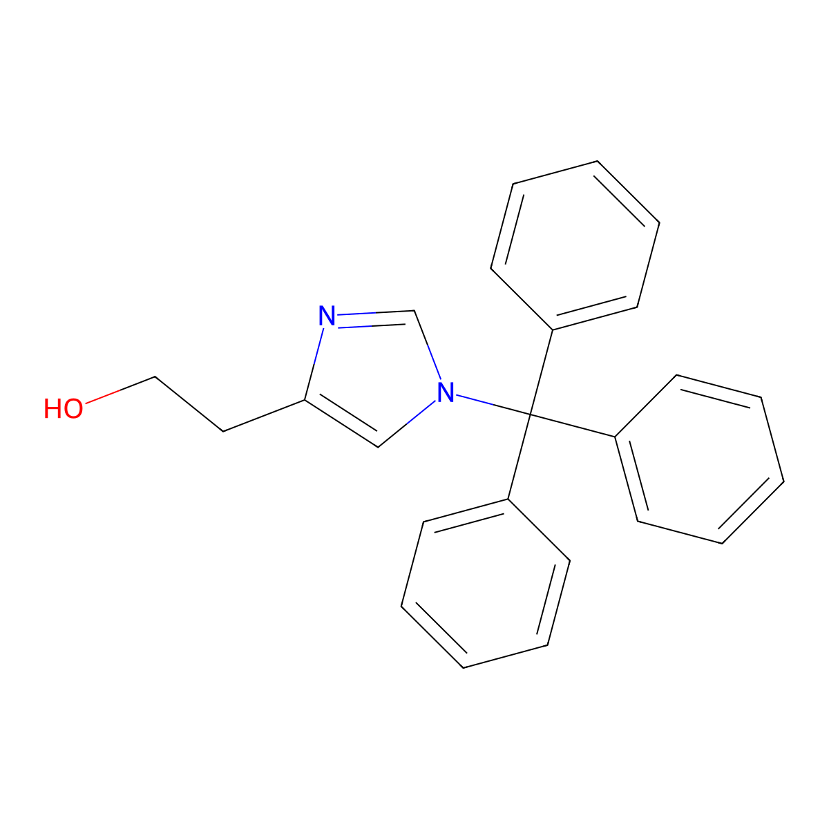 2-(1-Trityl-1H-imidazol-4-yl)ethanol molecular structure, CAS 127607-62-9