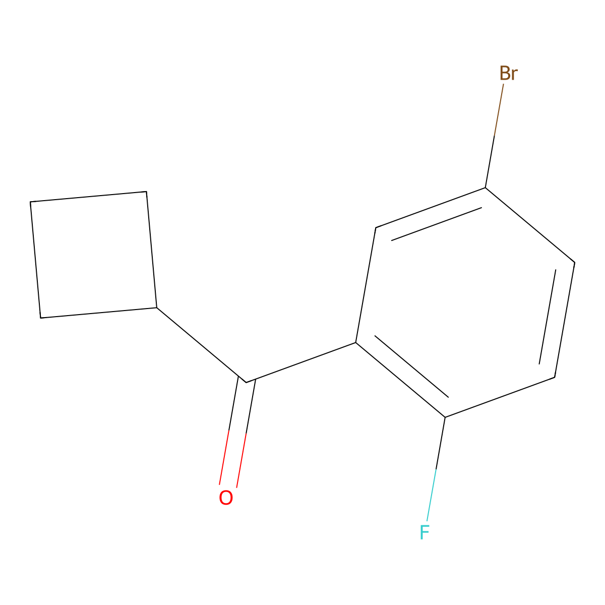 (5-Bromo-2-fluorophenyl)cyclobutylmethanone molecular structure, CAS 1276075-47-8