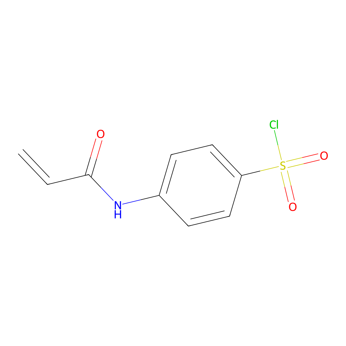 4-(Prop-2-enamido)benzene-1-sulfonyl chloride molecular structure, CAS 1276110-54-3