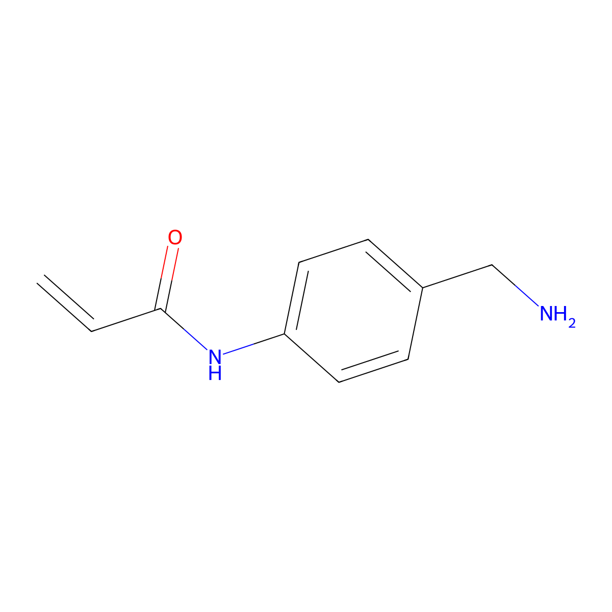 N-(4-(aminomethyl)phenyl)acrylamide molecular structure, CAS 1276110-75-8