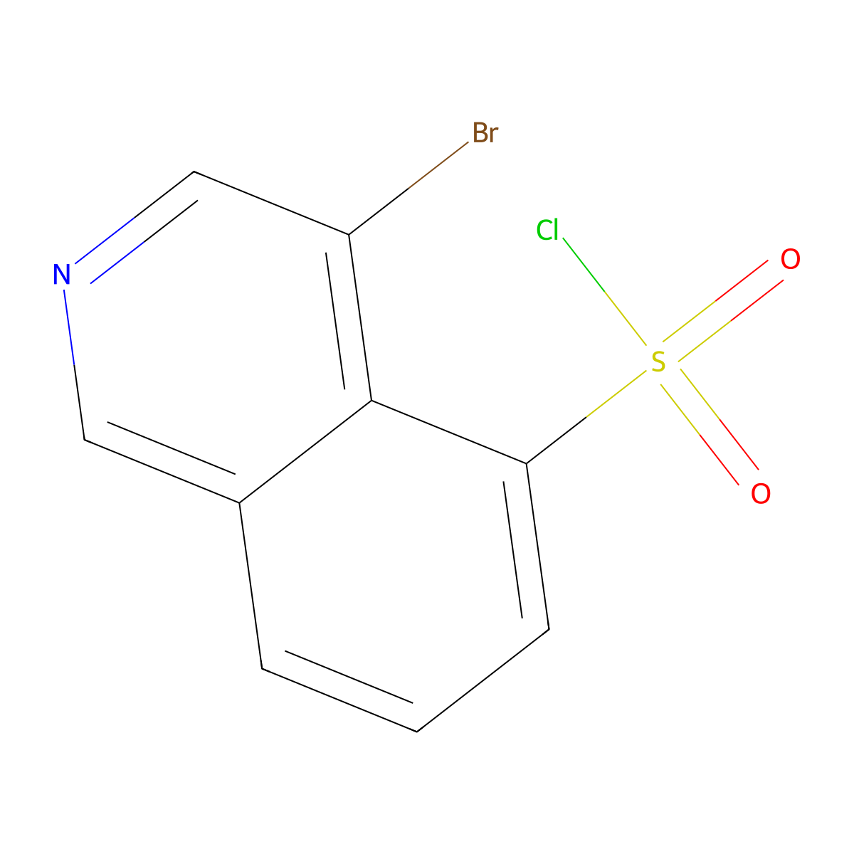 4-Bromo-5-isoquinolinesulfonyl chloride molecular structure, CAS 127625-94-9