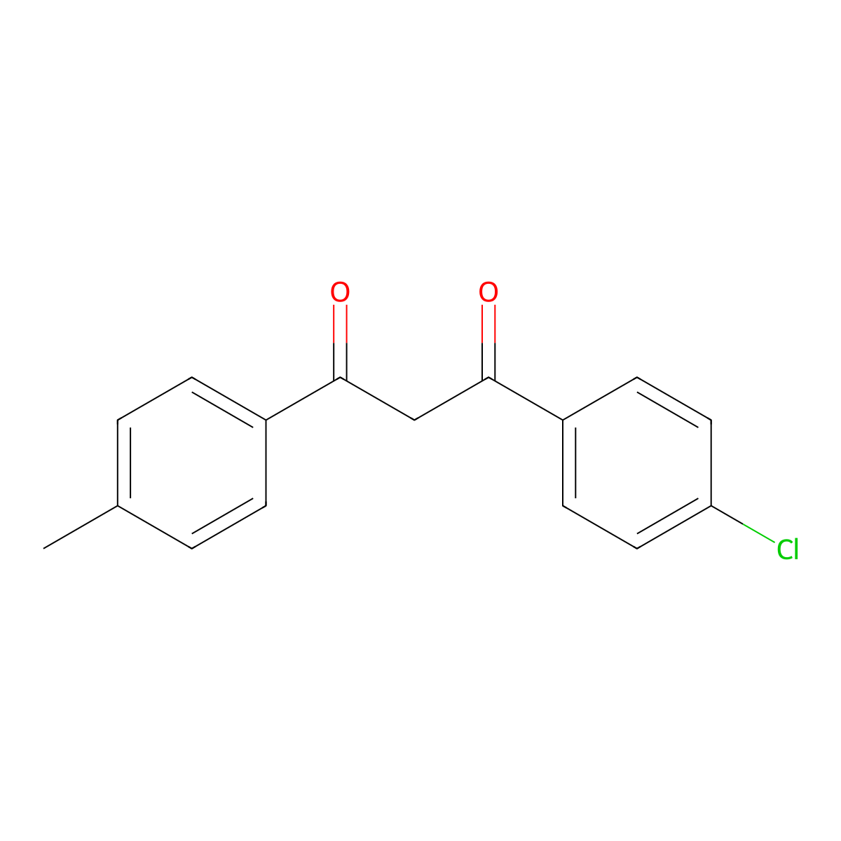 1-(4-Chlorophenyl)-3-p-tolylpropane-1,3-dione molecular structure, CAS 127636-31-1