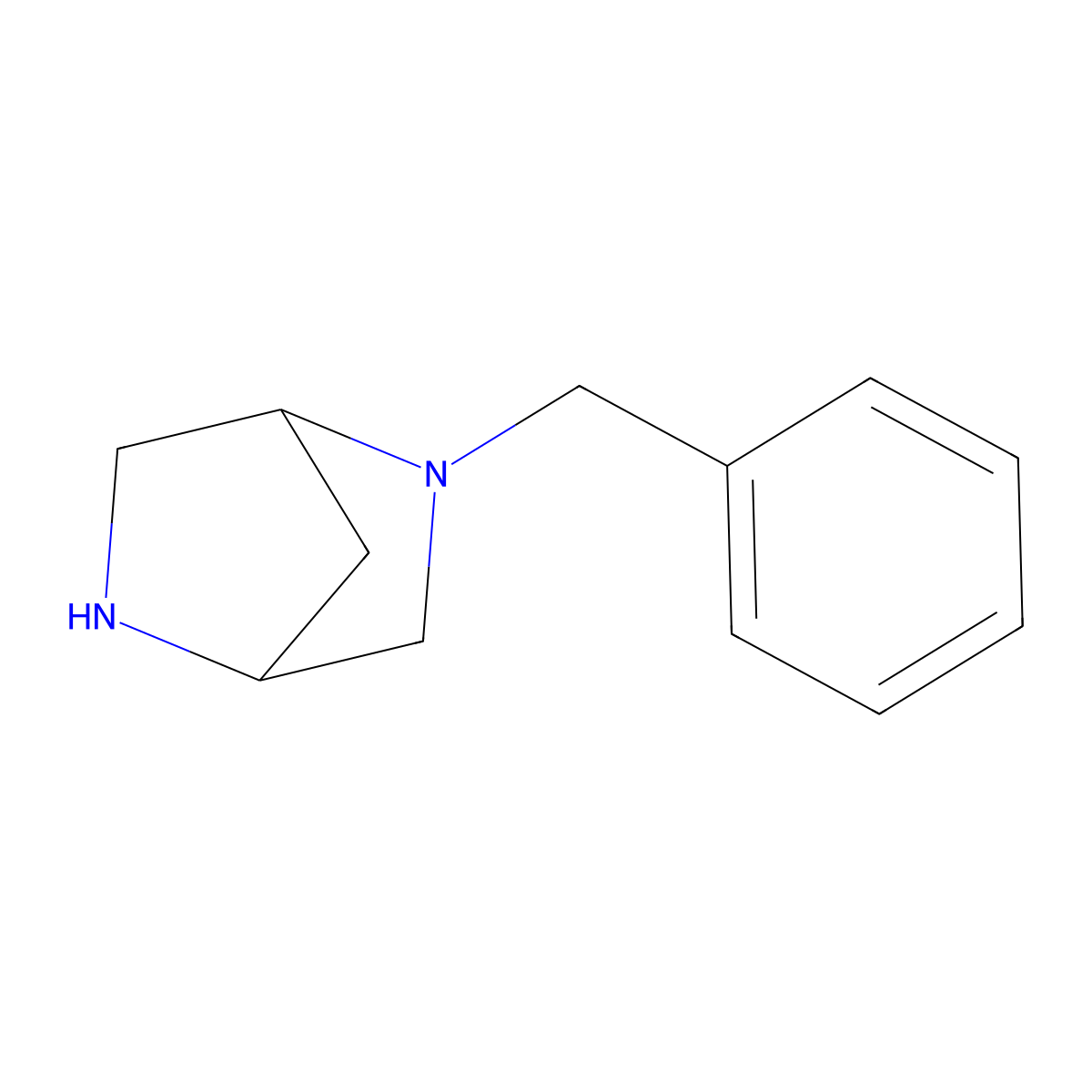 (1S,4S)-2-Benzyl-2,5-Diazabicyclo[2.2.1]heptane molecular structure, CAS 127641-07-0