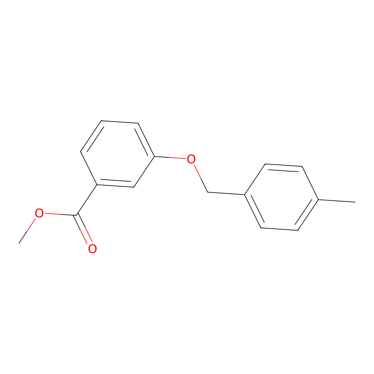 Methyl 3-[(4-methylphenyl)methoxy]benzoate molecular structure, CAS 1276468-18-8