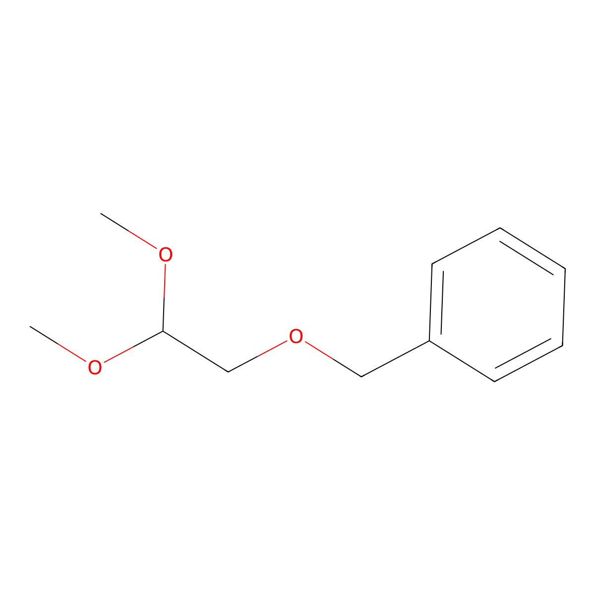 ((2,2-Dimethoxyethoxy)methyl)benzene molecular structure, CAS 127657-97-0