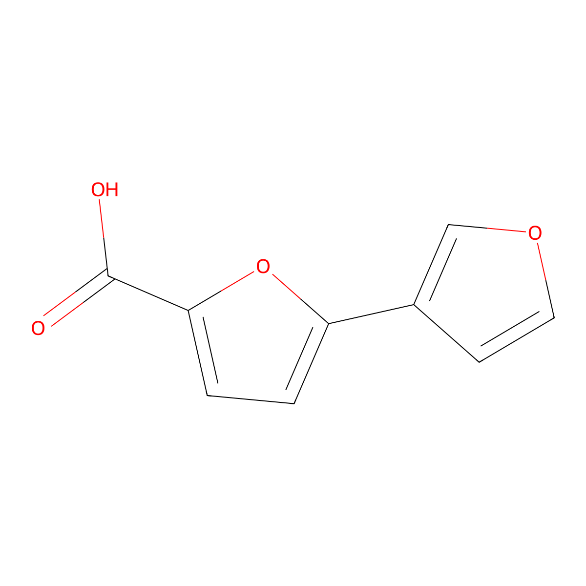 5-(Furan-3-yl)furan-2-carboxylic acid molecular structure, CAS 1276591-79-7